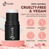 BaeBlu - Organic Blush Tube, Prosecco - 100% Natural Vegan Cream Blush Sticks, Multi-Use Bronzer, & Highlighter for Lips, Cheeks & Eyes, Buildable Shimmer, Gluten-Free, Paraben-Free, Made in USA view 2