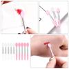 10 Pieces Silicone Lip Brush, Soft Cleaning Lip Brush Makeup Eyebrow Lipstick Applicator Beauty Tool (Pink, White) view 3