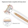 4PCS LinMei Razor Replacement Heads Compatible for Finishing Touch Flawless Body Rechargeable Ladies Shaver and Trimmer with 2 Cleaning Brush view 3