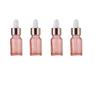 Lokusel 4 Pack Glass Dropper Bottles,10ml/15ml/30ml/50ml/100ml Essential Oil Bottles Dropping Bottles With Rose gold Cap Perfume Empty Travel Sample Vials Essence Liquid Cosmetic Containers(10ml) view 1