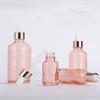 Lokusel 4 Pack Glass Dropper Bottles,10ml/15ml/30ml/50ml/100ml Essential Oil Bottles Dropping Bottles With Rose gold Cap Perfume Empty Travel Sample Vials Essence Liquid Cosmetic Containers(10ml) view 2
