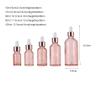 Lokusel 4 Pack Glass Dropper Bottles,10ml/15ml/30ml/50ml/100ml Essential Oil Bottles Dropping Bottles With Rose gold Cap Perfume Empty Travel Sample Vials Essence Liquid Cosmetic Containers(10ml) view 4