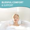 Bath Tub Pillow for Bathtub Spa: Neck and Back Support Fits Soaking Tub Jacuzzi - Bath Accessories Spa Pillow view 3