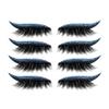 ICRPSTU 4 Pair Reusable Eyeliner and Eyelash Stickers,7 Color Waterproof Eye Shadow Template, Eyeliner Stencil Pads for The Perfect Winged Tip Look,Easy to Use and Remove view 1