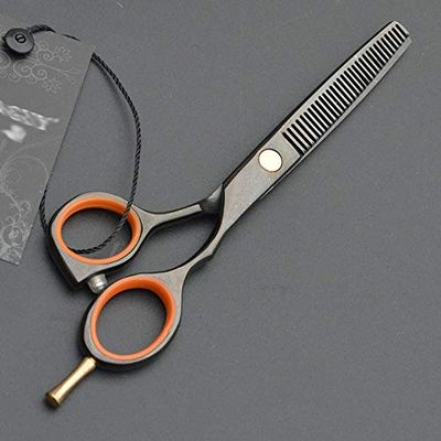 Hair Cutting Scissors, Sr-6cr-001 Stainless Steel Hair Scissors Salon Hairdressing Shears Regular Flat Teeth Blades BY KKZY (Size : Thinning scissors)