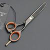 Hair Cutting Scissors, Sr-6cr-001 Stainless Steel Hair Scissors Salon Hairdressing Shears Regular Flat Teeth Blades BY KKZY (Size : Thinning scissors) view 1
