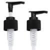 28/410 Black Ribbed Lotion Soap Pump Two Toned Top Closure, 9.625 inch dip Tube Length (96 Pack) view 1