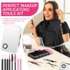 268 Pieces Disposable Makeup Tools Kit, Includes Eyeliner Brushes Makeup Short Waterproof Cape Stainless Steel Palette Mascara Wands Lipstick Applicators Plastic Organizer Box Bag Armband Cleaner view 2