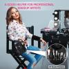 268 Pieces Disposable Makeup Tools Kit, Includes Eyeliner Brushes Makeup Short Waterproof Cape Stainless Steel Palette Mascara Wands Lipstick Applicators Plastic Organizer Box Bag Armband Cleaner view 3
