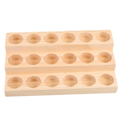 1pc pallet racking essential oil display rack tray wooden frame cosmetic bottle rack Organizer essential oil storage lipstick stand mini lipstick Ledge essential oil wood shelf