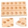 1pc pallet racking essential oil display rack tray wooden frame cosmetic bottle rack Organizer essential oil storage lipstick stand mini lipstick Ledge essential oil wood shelf view 3