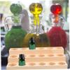 1pc pallet racking essential oil display rack tray wooden frame cosmetic bottle rack Organizer essential oil storage lipstick stand mini lipstick Ledge essential oil wood shelf view 4