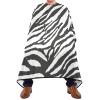 Black White Zebra Print Professional Barber Cape for Men and Women Hair Cutting Capes for Adults Haircut Cape Salon Cape with Hook Sucker Waterproof Apron Cape Hairstylist Cape view 1