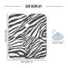 Black White Zebra Print Professional Barber Cape for Men and Women Hair Cutting Capes for Adults Haircut Cape Salon Cape with Hook Sucker Waterproof Apron Cape Hairstylist Cape view 3