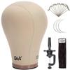 GEX Heavy Duty Mannequin Tripod + GEX Canvas Cork Wig Block Head Set Bundle view 2