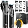 Novah Professional Hair Clippers for Men, Professional Barber Clippers and Trimmer Set, Mens Cordless Hair Clipper for Barbers Haircut Kit Fade view 1