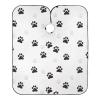 Black And Grey Cat Paw Print Professional Barber Cape for Men and Women Hair Cutting Capes for Adults Haircut Cape Salon Cape with Hook Sucker Waterproof Apron Cape Hairstylist Cape view 2