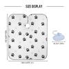 Black And Grey Cat Paw Print Professional Barber Cape for Men and Women Hair Cutting Capes for Adults Haircut Cape Salon Cape with Hook Sucker Waterproof Apron Cape Hairstylist Cape view 3