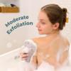 myHomeBody Dual-Texture Shower Sponge, Beauty Body Scrubber Exfoliator for Women, Exfoliating Loofah for Men, 1pc view 4
