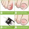 100 Pieces Ingrown Toenail Corrector Strips Toenail Correction Patches Curved Toenails Straightening Recover Clips Toenail Straightener Strip for Men Women Foot Care view 4