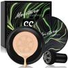Air Cushion CC Cream Mushroom Head Foundation, Moisturizing Concealer Makeup Base, Full Coverage, Nude Long Lasting Waterproof Matte BB Cream (Natural) view 1