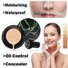 Air Cushion CC Cream Mushroom Head Foundation, Moisturizing Concealer Makeup Base, Full Coverage, Nude Long Lasting Waterproof Matte BB Cream (Natural) view 2