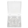 6pcs High transparent eyelash box eyelashes packaging case little suitcase for lashes rhinestones eyelash cases empty gold serving tray Lash Holder 3d plastic high tower square view 1