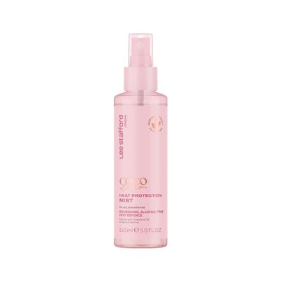 Lee Stafford Heat Protectant Spray | Coco Loco Collection - Lightweight, Frizz Control Thermal Defense Shine Mist for Daily Use, Flat Iron & Blow Dry Safe, Coconut Scented, 5 Fl Oz