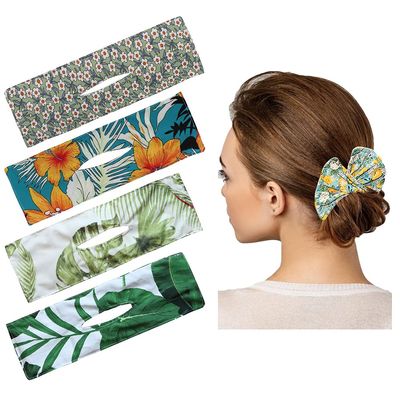 4Pcs Magic Donut Hair Bun Maker for Women, Green Deft Bun for Hair Bands French Twist Hair Clip to Twist Bun (Green)