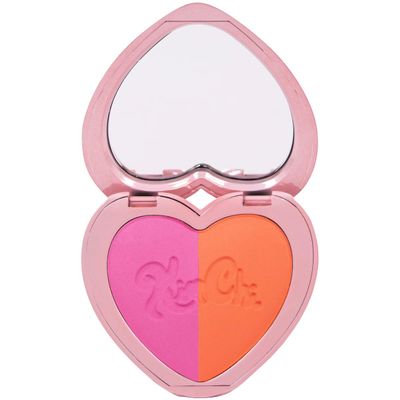 KimChiChic Beauty Thailor Blush Duo, Heart-Shaped Compact with Mirror, Buildable, Silky Matte & Shimmer Finish, Cruelty-Free Blush Palette, Mercedes R