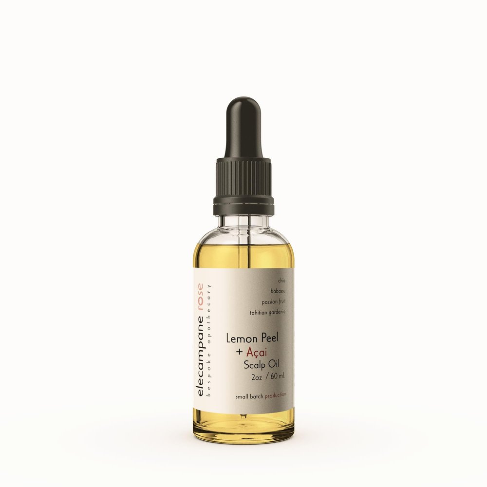 Lemon Peel + Acai Scalp Oil, 2 OZ