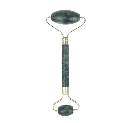 Facial Massage Roller Guasha Board, Double Heads Natural Jade Stone Face Lift Body Skin Relaxation Slimming Beauty Neck Thin Lift-1pcsL