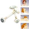 Facial Massage Roller Guasha Board, Double Heads Natural Jade Stone Face Lift Body Skin Relaxation Slimming Beauty Neck Thin Lift-1pcsL view 3