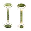 2pcs Facial Massager Roller Guasha Board Flat, Natural Jade Stone Eye Neck Thin Lift Relax Slimming Face Massage Tools-N Set view 1