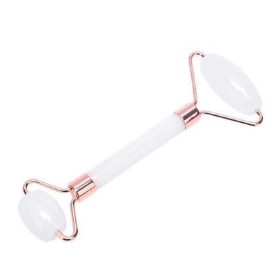 Facial Massage Roller Guasha Board, Double Heads Natural Jade Stone Face Lift Body Skin Relaxation Slimming Beauty Neck Thin Lift-1pcsI