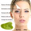 Facial Massager Roller Guasha Board Plate Green Natural Jade Stone Eye Thin Relax Slimming Face Massage Tools Best for Wrinkles-H view 4