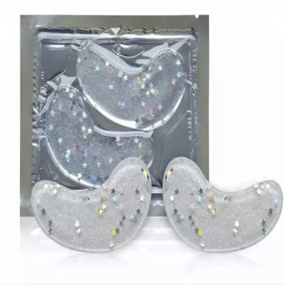 8 PC SET SHINNING STAR EYE MASK WITH SHINNING STAR LIP MASK