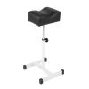 Hurrise Pedicure Stool, Height Footrest, Black, Faux Leather, Rectangular Shaped Cushion, Modern, for Salon and Manicure view 4