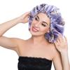 ELIHAIR Silky Night Sleeping Cap Satin Bonnet for Curly Hair Adjustable Hair Bonnet Reversible Double Layer X-Large Purple Flora view 3