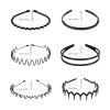 10Pcs Metal Hair Bands Unisex Metal Spring Headband Plastic Comb Hairbands Sport Headbands Sweatband for Home, Outdoor, Sport, and Yoga view 2