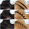 10Pcs Metal Hair Bands Unisex Metal Spring Headband Plastic Comb Hairbands Sport Headbands Sweatband for Home, Outdoor, Sport, and Yoga view 3
