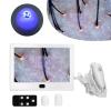 12-Inch Skin Scalp Detector - Multi-Functional Rechargeable Hair Follicle Skin Analyser with High-Definition Optical Mirror & 3 Light Modes view 3