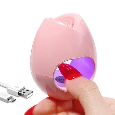 CHANGAR Mini UV LED Nail Lamp, Portable USB Nail Dryers Mini Quick-Drying Nail Curing Lamp for Gel Nails Polish 16W UV Nail Dryer for Single Finger