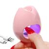 CHANGAR Mini UV LED Nail Lamp, Portable USB Nail Dryers Mini Quick-Drying Nail Curing Lamp for Gel Nails Polish 16W UV Nail Dryer for Single Finger view 1