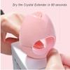 CHANGAR Mini UV LED Nail Lamp, Portable USB Nail Dryers Mini Quick-Drying Nail Curing Lamp for Gel Nails Polish 16W UV Nail Dryer for Single Finger view 3