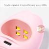 CHANGAR Mini UV LED Nail Lamp, Portable USB Nail Dryers Mini Quick-Drying Nail Curing Lamp for Gel Nails Polish 16W UV Nail Dryer for Single Finger view 4