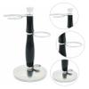 Haryali London Shaving Stand for Men's Shaving Set, Razors, Brushes - Chrome & Black view 3