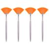 SOLUSTRE 4pcs Fan Makeup Brush Portable Cosmetic Tools for Facial Masks Easy Application for Skincare Products Synthetic Bristles for Women and Girls view 1