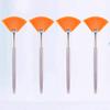 SOLUSTRE 4pcs Fan Makeup Brush Portable Cosmetic Tools for Facial Masks Easy Application for Skincare Products Synthetic Bristles for Women and Girls view 2