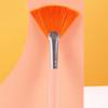SOLUSTRE 4pcs Fan Makeup Brush Portable Cosmetic Tools for Facial Masks Easy Application for Skincare Products Synthetic Bristles for Women and Girls view 3